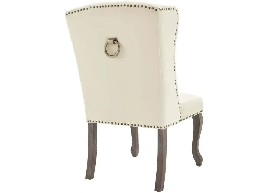 Apprise French Vintage Dining Performance Velvet Side Chair