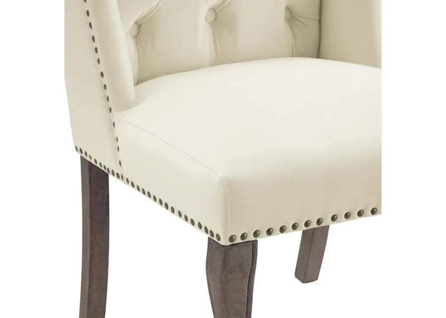 Apprise French Vintage Dining Performance Velvet Side Chair