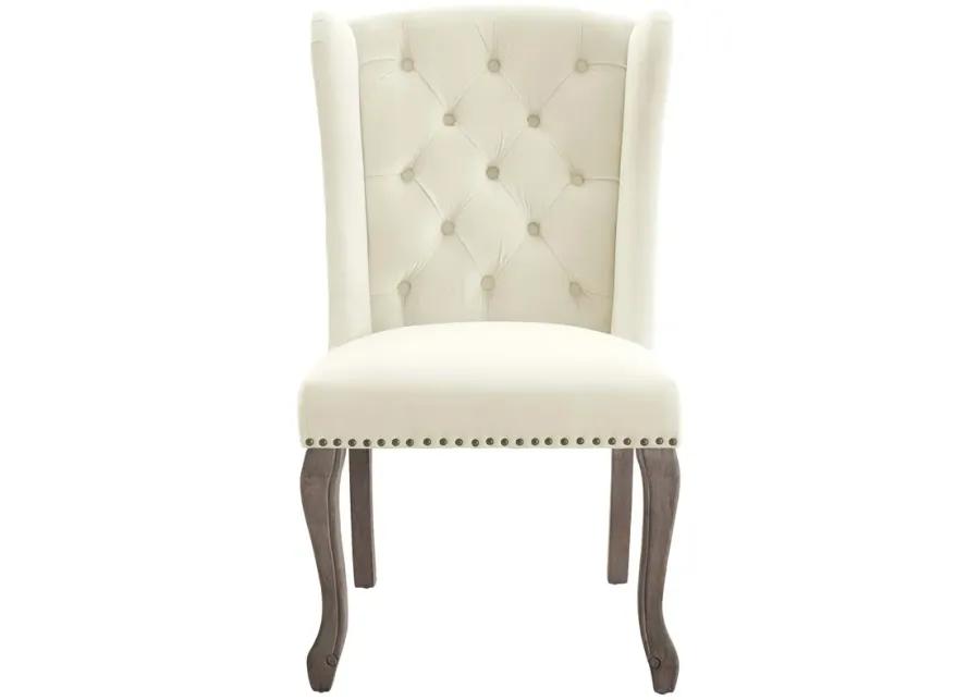 Apprise French Vintage Dining Performance Velvet Side Chair