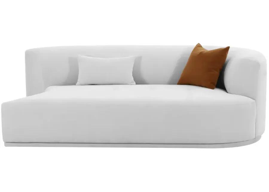 Fickle Grey Velvet Modular RAF Loveseat