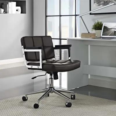 Portray Mid Back Upholstered Vinyl Office Chair