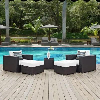 Convene 5 Piece Outdoor Patio Sectional Set