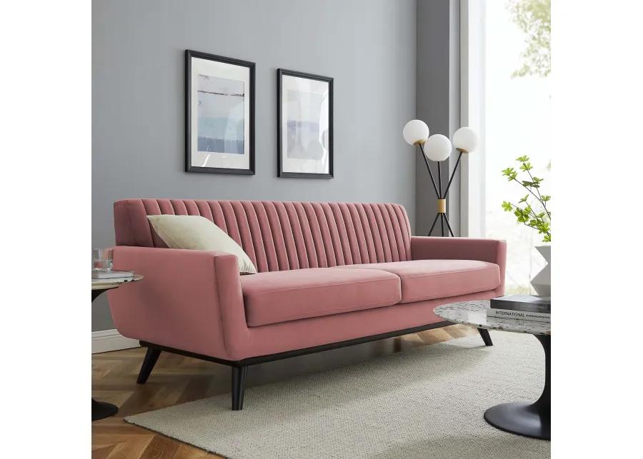 Engage Channel Tufted Performance Velvet Sofa