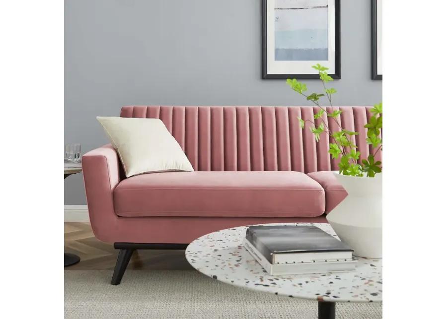 Engage Channel Tufted Performance Velvet Sofa