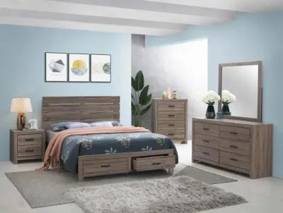 Abbie Queen Storage Bed Barrel Oak