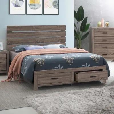 Abbie Queen Storage Bed Barrel Oak