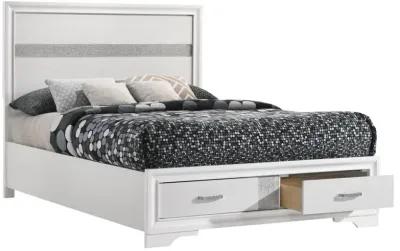 Miranda Full Storage Bed White