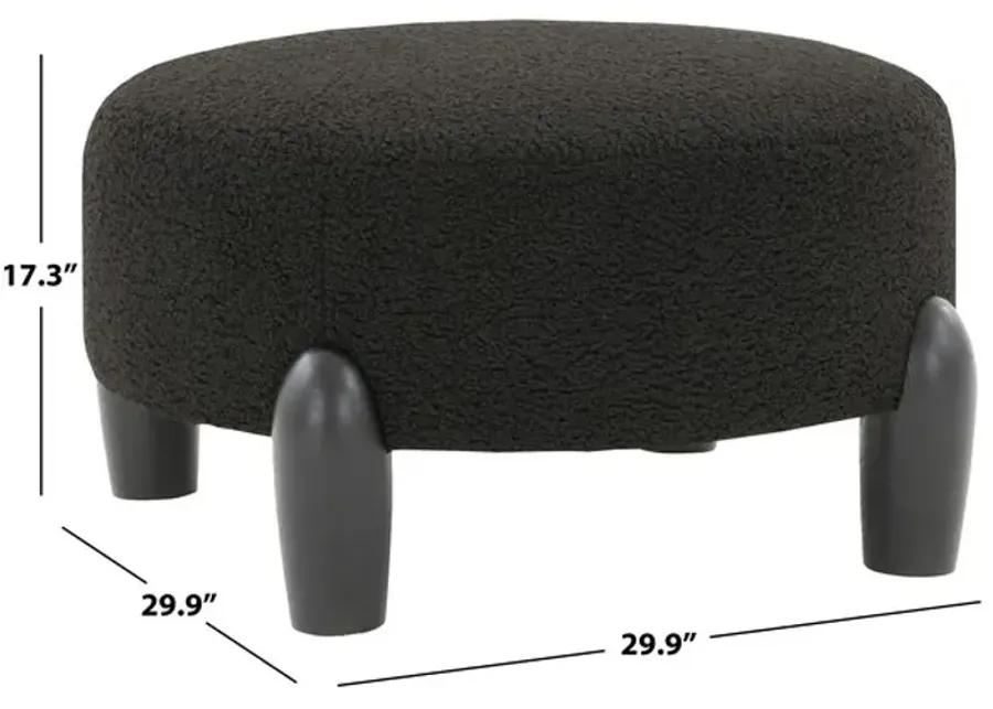 Perez Scandinavian Rd Ottoman