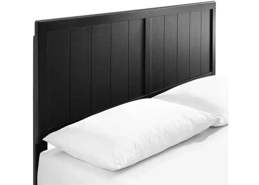 Alana Queen Wood Platform Bed With Angular Frame