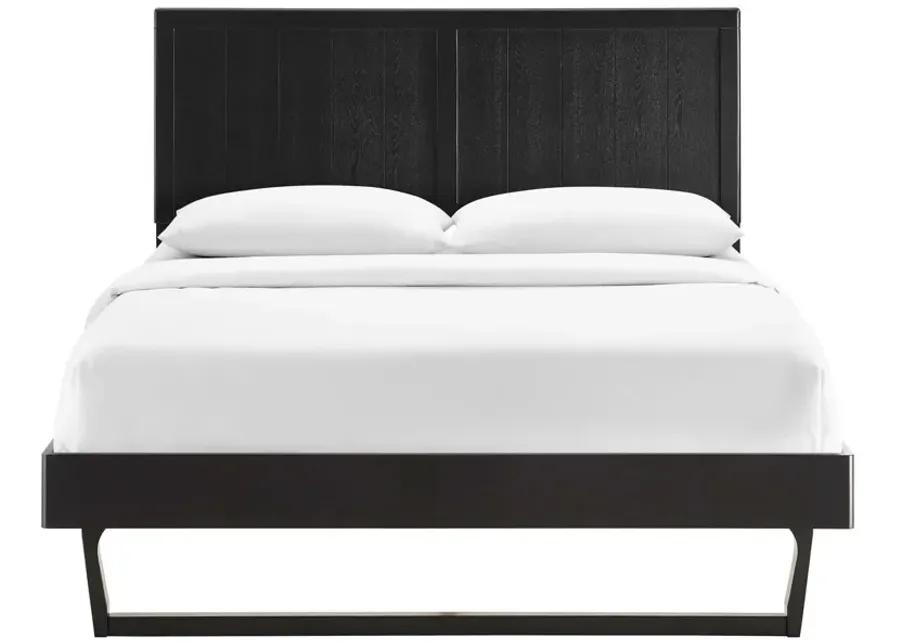 Alana Queen Wood Platform Bed With Angular Frame