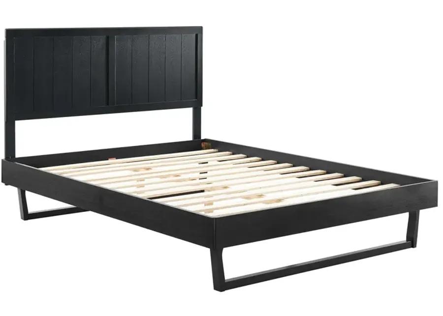 Alana Queen Wood Platform Bed With Angular Frame