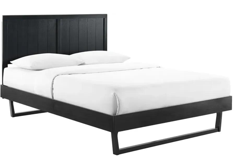 Alana Queen Wood Platform Bed With Angular Frame