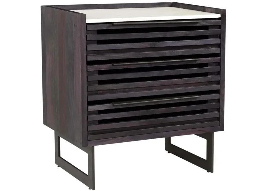 PALOMA 3 DRAWER NIGHTSTAND