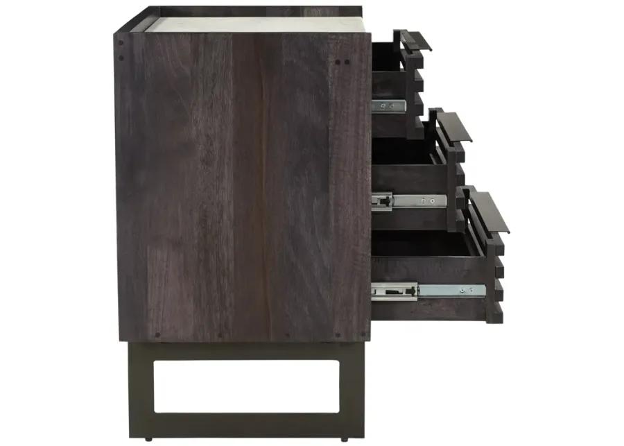 PALOMA 3 DRAWER NIGHTSTAND