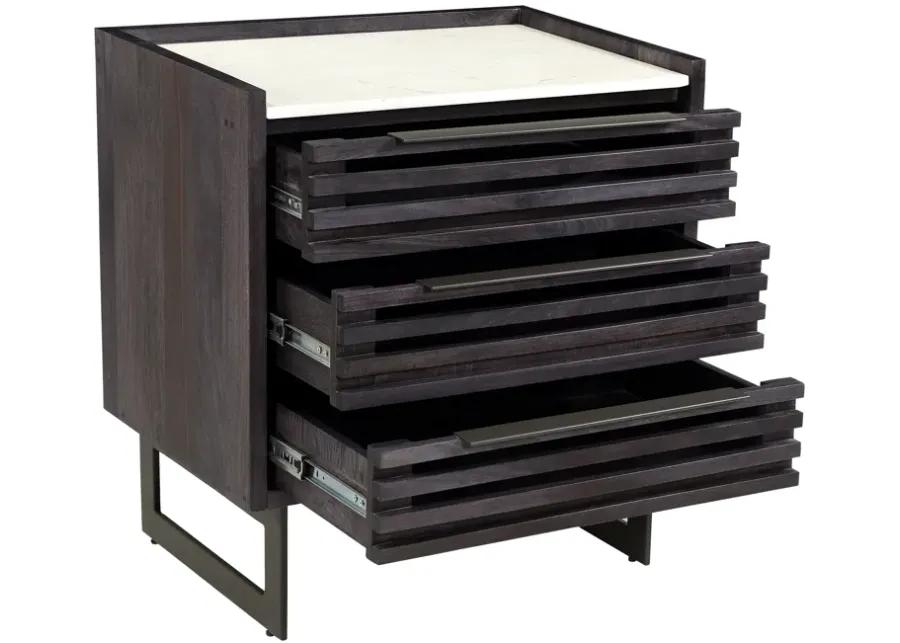 PALOMA 3 DRAWER NIGHTSTAND