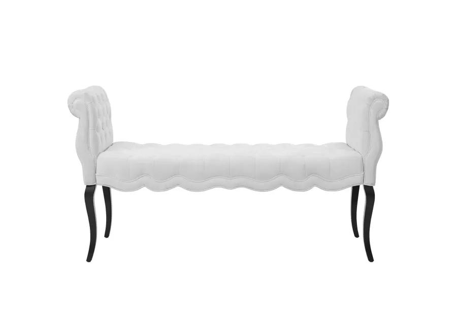 Adelia Chesterfield Style Button Tufted Performance Velvet Bench