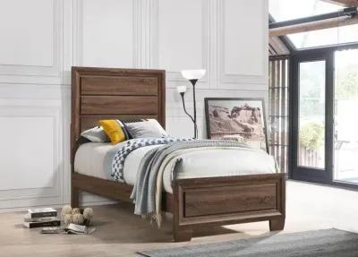 Crewkerne Twin Panel Bed Medium Warm Brown