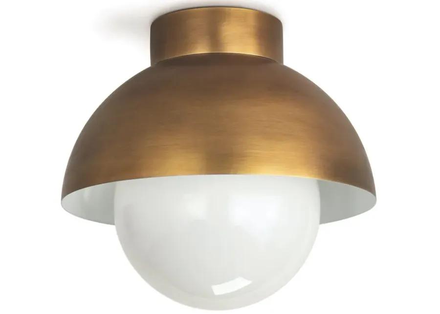 Montreux Flush Mount (Natural Brass)