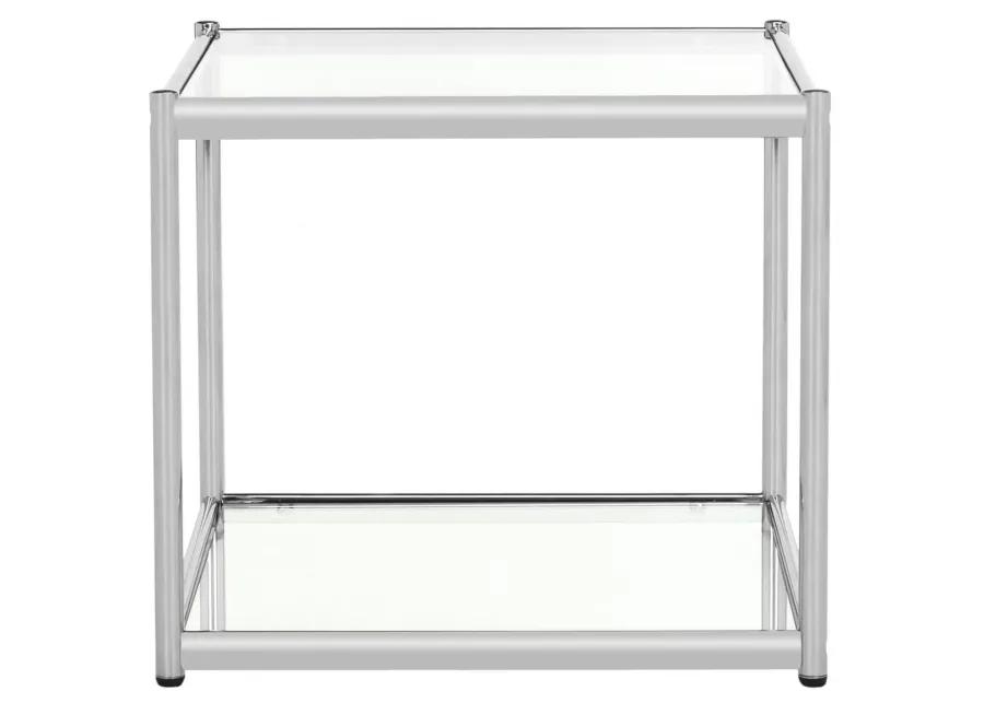 LILIAS GLASS END TABLE