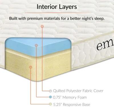 Emma 6" Twin Mattress Foam Set of 2