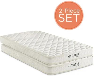 Emma 6" Twin Mattress Foam Set of 2