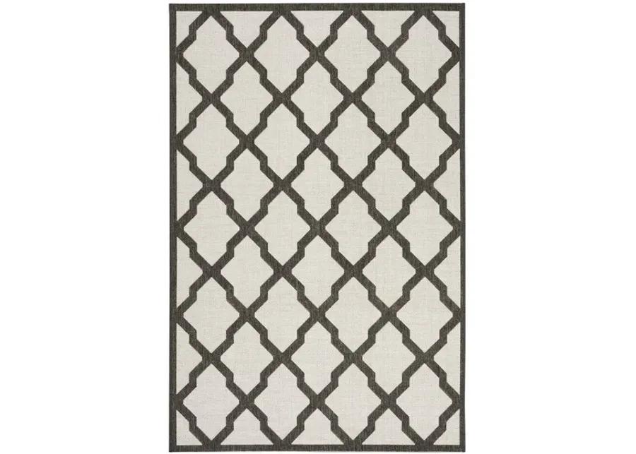 LINDEN 122 Collection LND122A-4 Light Grey / Charcoal 4' X 6'