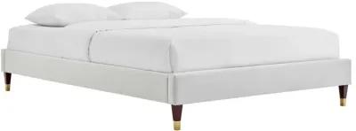 Colette Full Performance Velvet Platform Bed