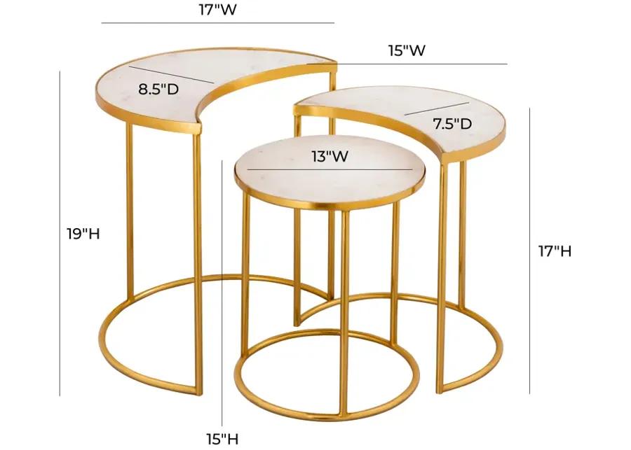 Crescent Nesting Tables