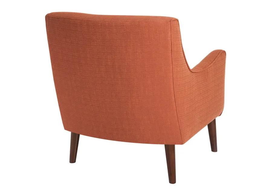 Madison Park Oxford Burnt Orange Mid-Century Accent Chair