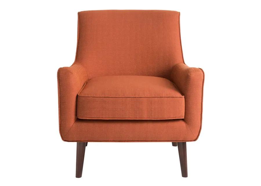 Madison Park Oxford Burnt Orange Mid-Century Accent Chair