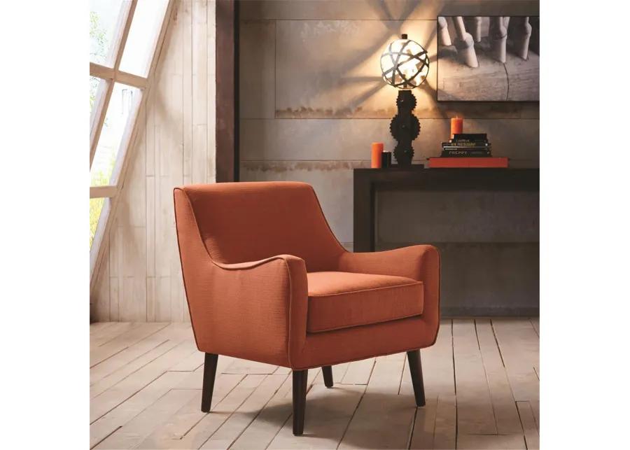 Madison Park Oxford Burnt Orange Mid-Century Accent Chair