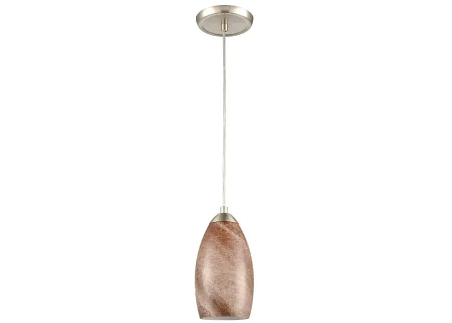 Planetario 5" Wide 1-Light Mini Pendant - Satin Nickel