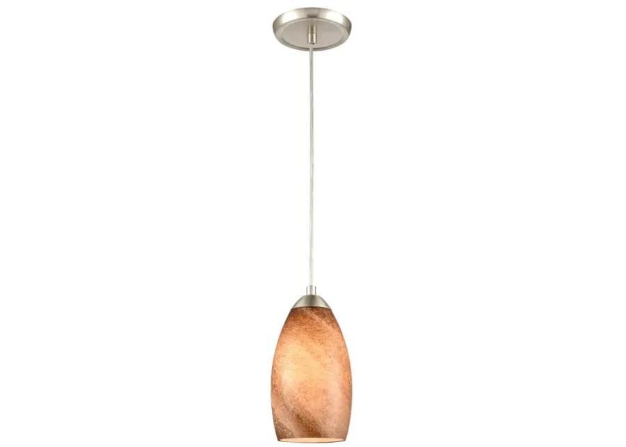 Planetario 5" Wide 1-Light Mini Pendant - Satin Nickel