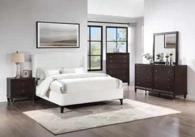 Abbeyside Upholstered Curved Headboard Platform Bed