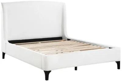 Abbeyside Upholstered Curved Headboard Platform Bed