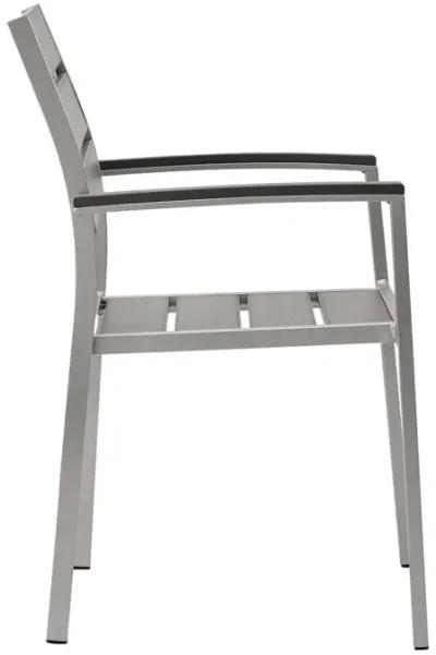 Shore Outdoor Patio Aluminum Dining Armchair