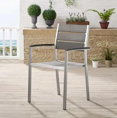 Shore Outdoor Patio Aluminum Dining Armchair