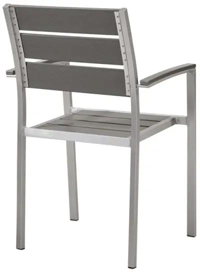 Shore Outdoor Patio Aluminum Dining Armchair