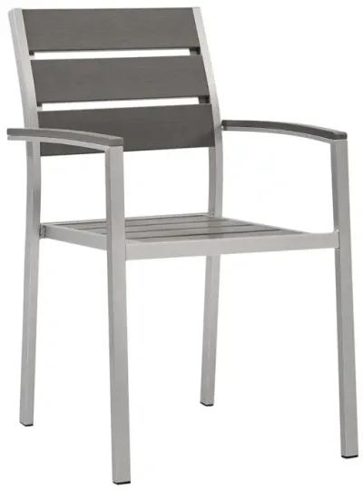 Shore Outdoor Patio Aluminum Dining Armchair