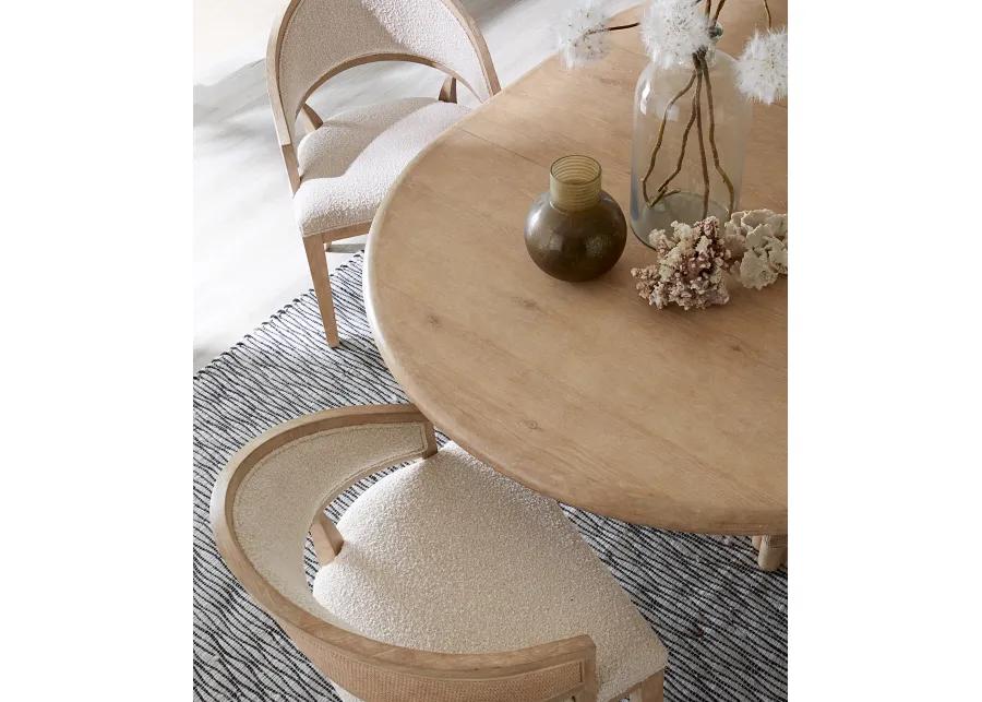 Retreat Pole Rattan Round Dining Table w/1-20in leaf