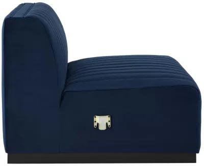 Conjure Channel Tufted Performance Velvet Armless Chair