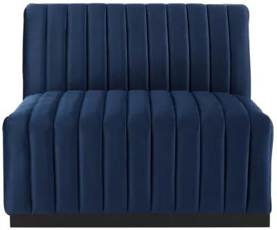 Conjure Channel Tufted Performance Velvet Armless Chair