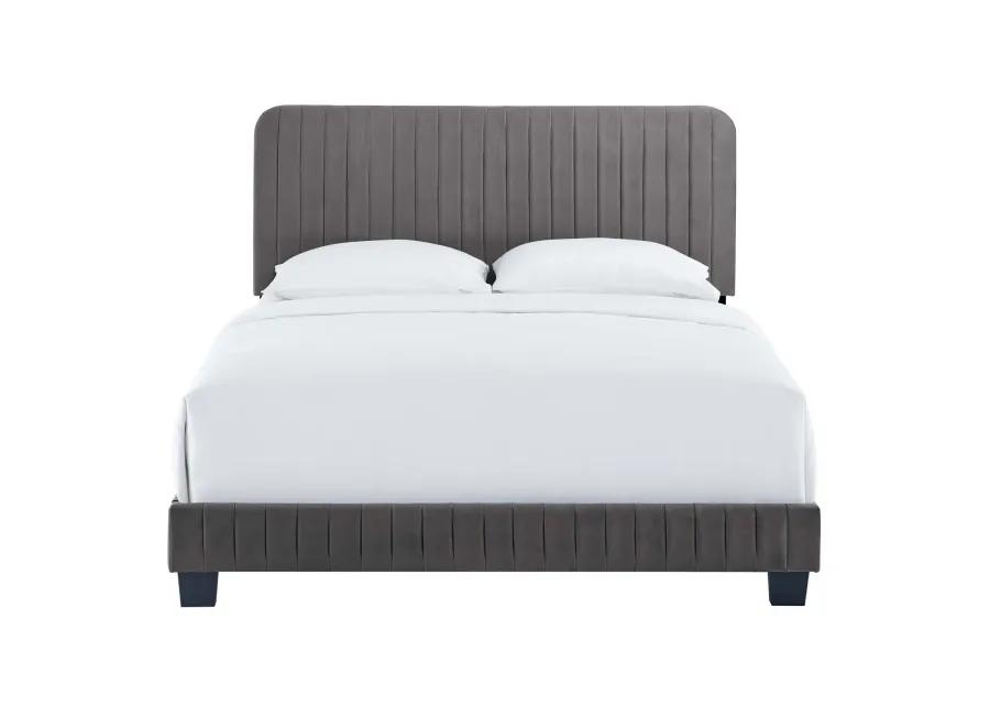 Celine Channel Tufted Performance Velvet Queen Bed