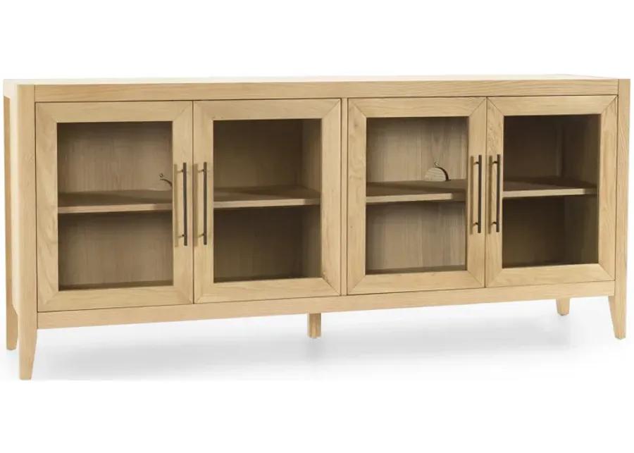 Beechgrove Four Door Sideboard in Natural Brown