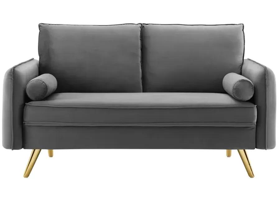 Revive Performance Velvet Loveseat