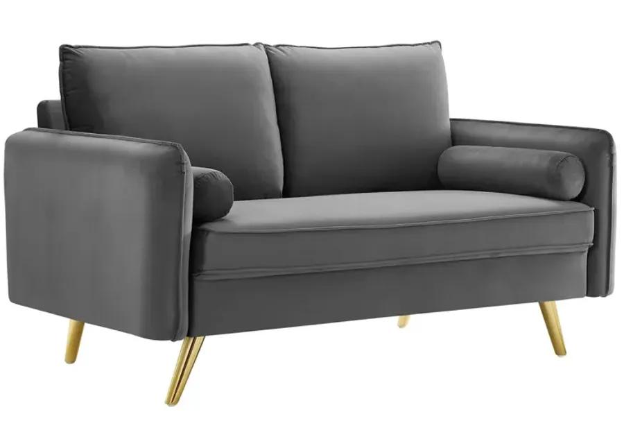 Revive Performance Velvet Loveseat