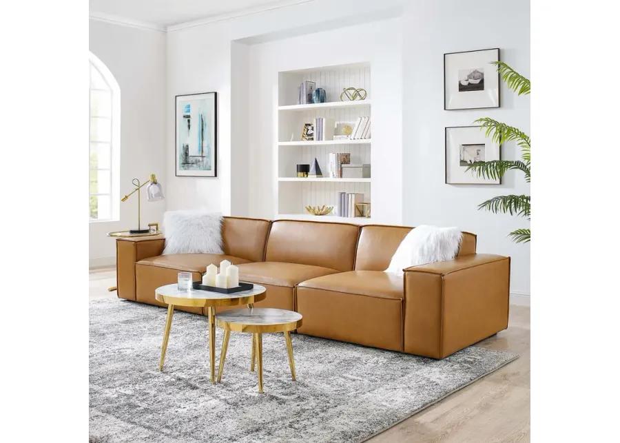 Restore Vegan Leather 3-Piece Sofa