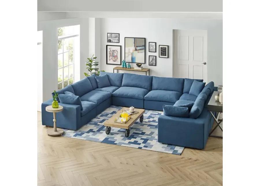 Commix Down Filled Overstuffed 8 Piece Sectional Sofa Set