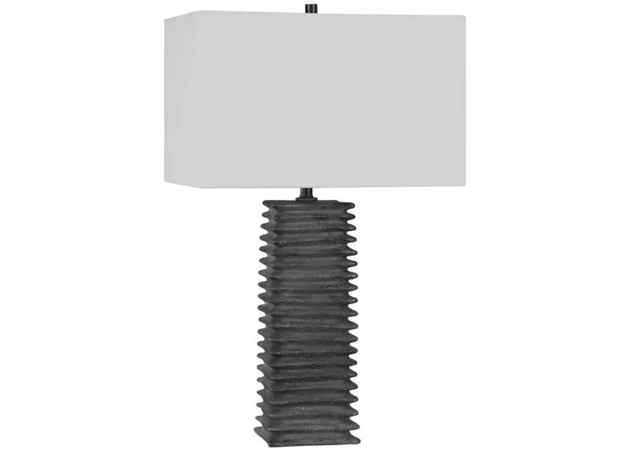 Sanderson Metallic Charcoal Table Lamp