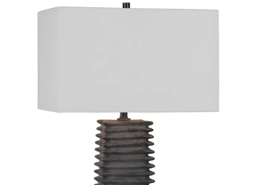 Sanderson Metallic Charcoal Table Lamp